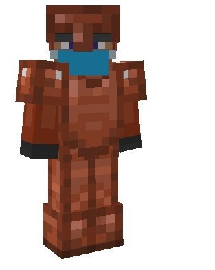 Equipped Normal Copper Armor