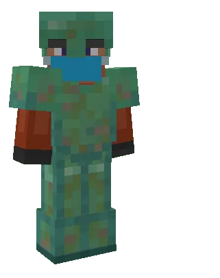 Equipped Weathered Copper Armor