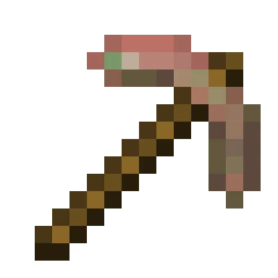 Exposed Copper Pickaxe
