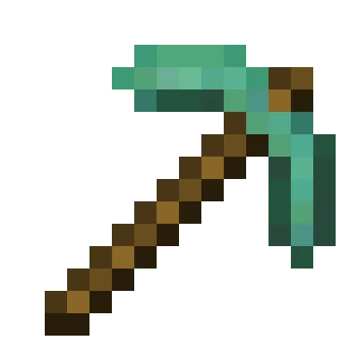 Oxidized Copper Pickaxe
