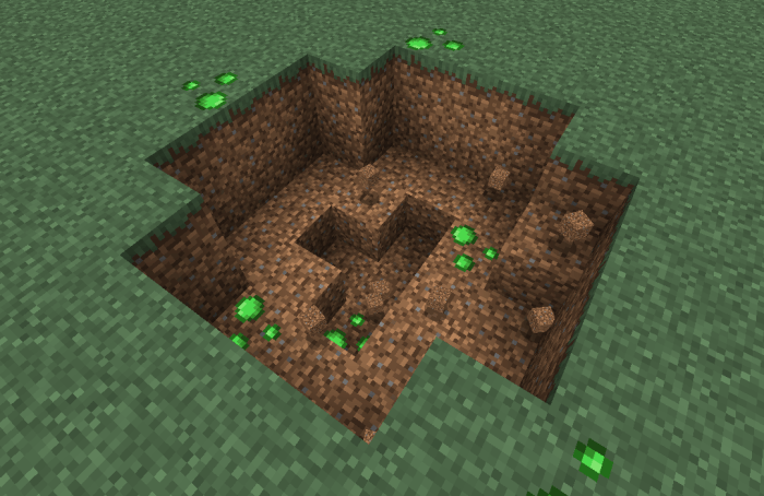 Creeper Crater with Spores: Screenshot