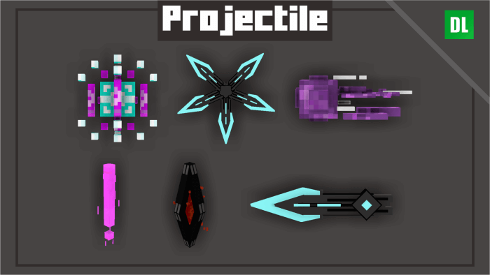 Cyber Craft: Projectiles