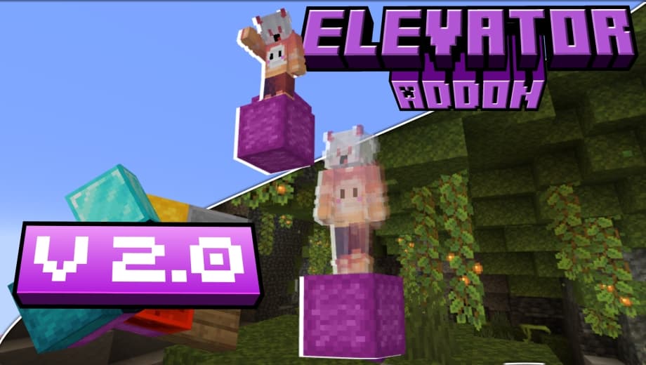 Thumbnail: Elevator Addon V2.0 (1.20.70+ & 1.20.80+) - Be any block!