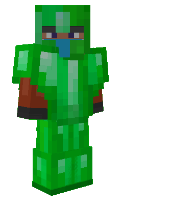 Equipped Emerald Armor