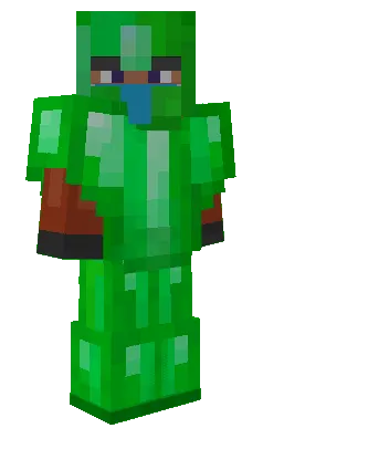 Equipped Emerald Armor