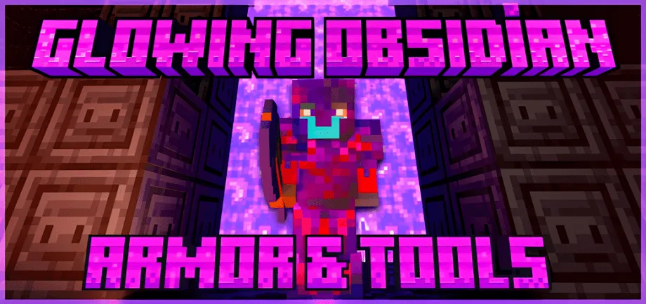 Thumbnail: More Armor, Weapons, Battleaxe, and Tools Glowing Obsidian Addon! (𝟭.𝟮𝟬.𝟲𝟮 𝗕𝗶𝗴 𝗨𝗽𝗱𝗮𝘁𝗲!) [Compatible with Any Addon!] ‎‎