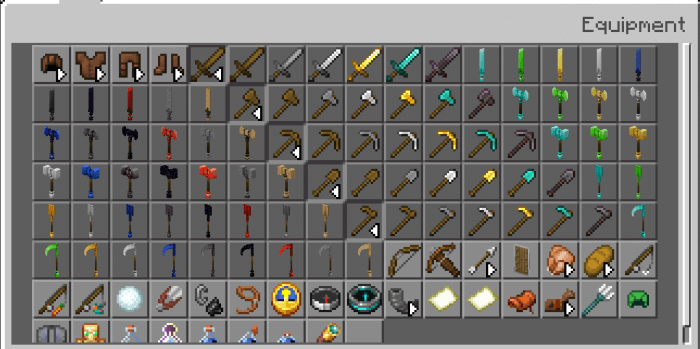 Hammer Time Items in the Creative Inventory