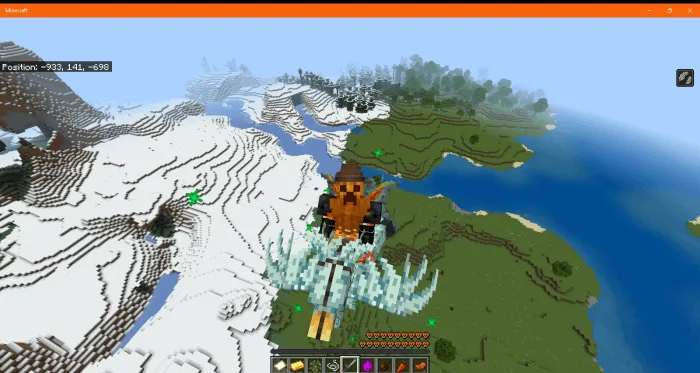 Player Riding a Chocobo: Screenshot