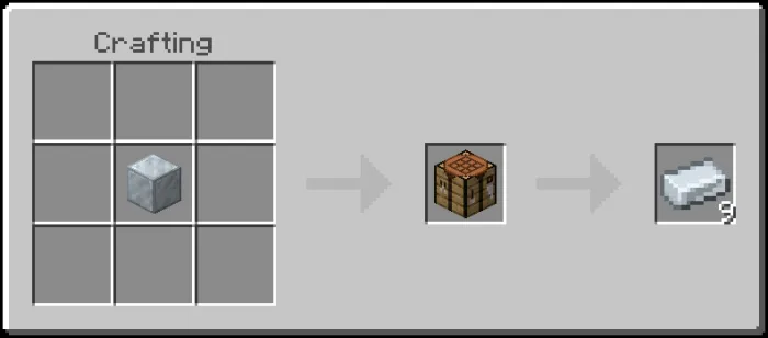 Zinc Ingot Recipe (Variant 2)