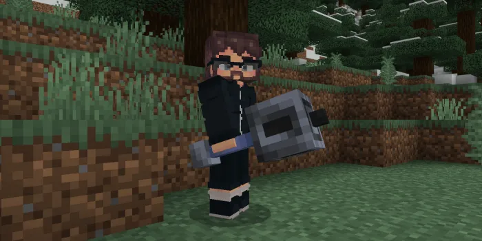 Player with 3D Mace
