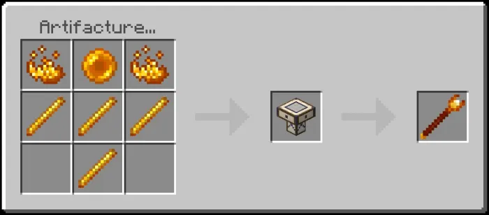 Blazing Staff Recipe