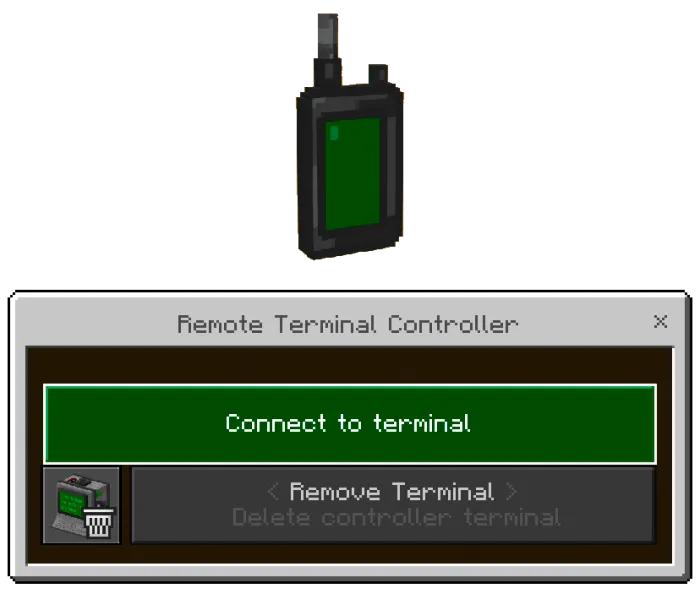 Connect to Terminal Button