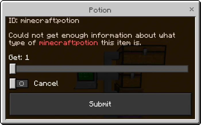 Could Not Get Enough Information About a Potion