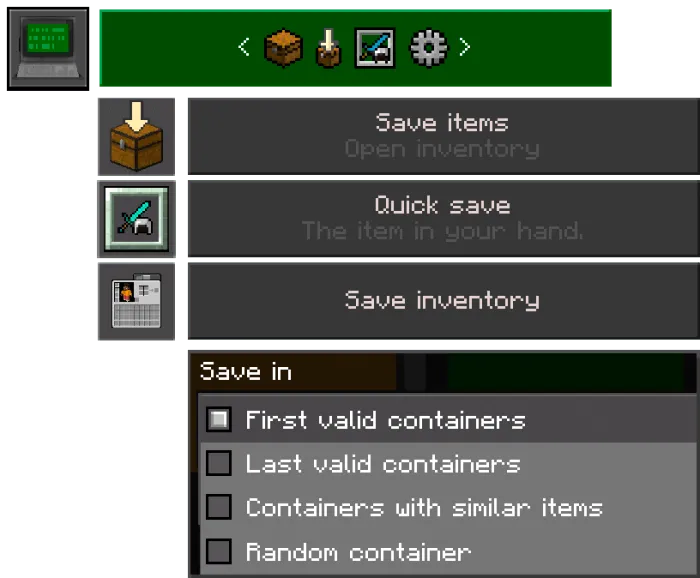 First Valid Containers Options