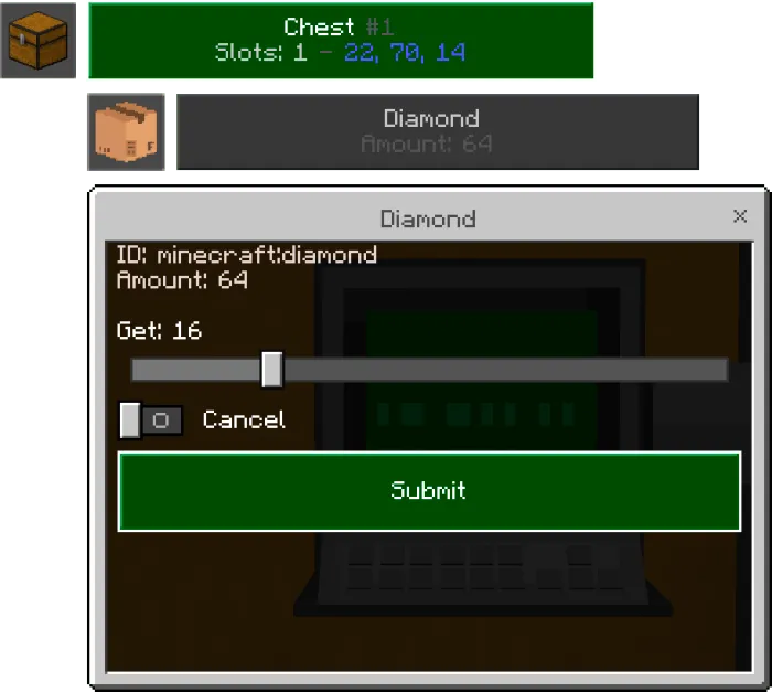Item to Remove Quantity Slider