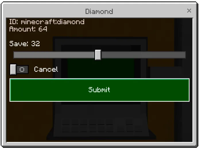 Item to Store Quantity Slider