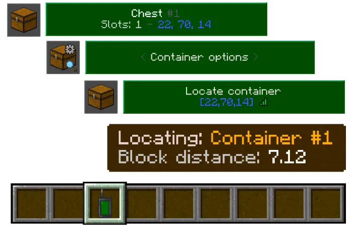 Locating Container
