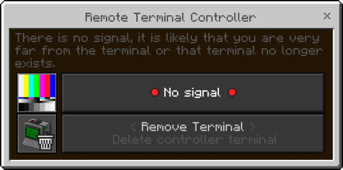 No Signal from Terminal