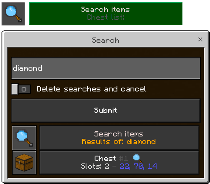 Search Items Input
