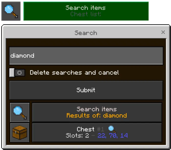 Search Items Input