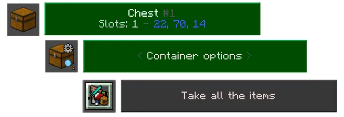 Take All the Items Option