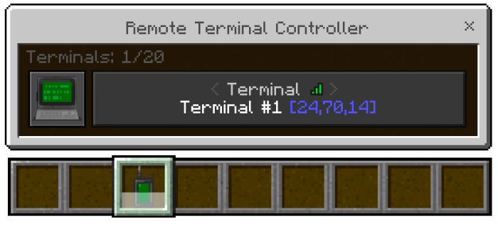 Terminal Added to Device
