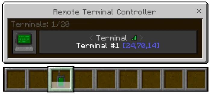 Terminal Added to Device