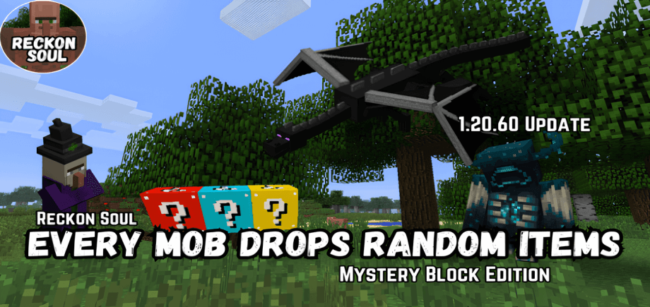 Thumbnail: Minecraft, But Every Mob Drops Random Items Mystery Addon 1.21