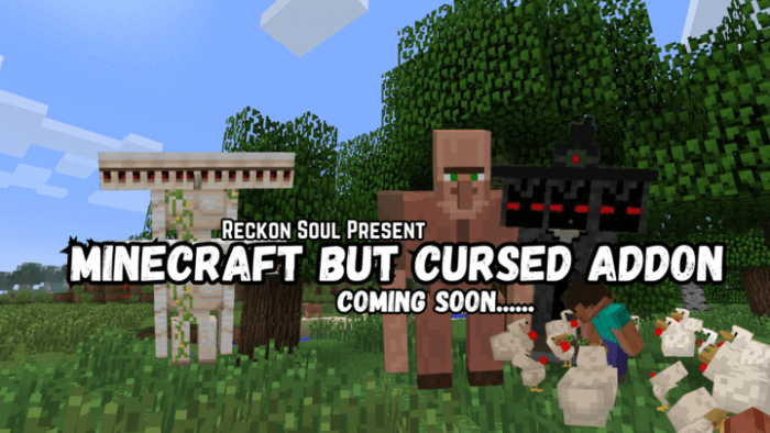 Minecraft but Cursed Addon Main Cover