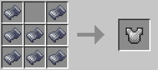 Chainmail Chestplate Recipe