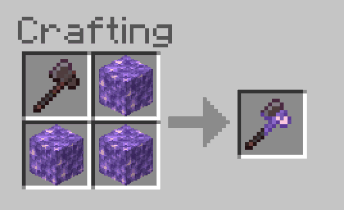 Amethyst Weapon Recipes