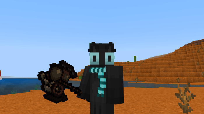 Player with Wither Gods Axe: Screenshot