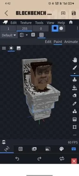 Skibidi Toilet in Blockbench №5