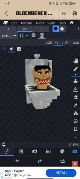 Skibidi Toilet in Blockbench №4