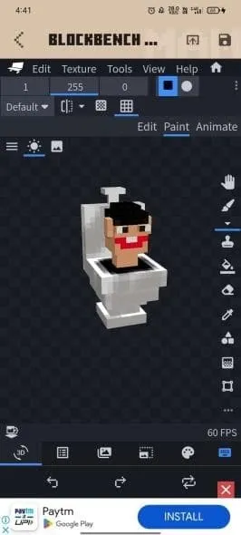 Skibidi Toilet in Blockbench №1
