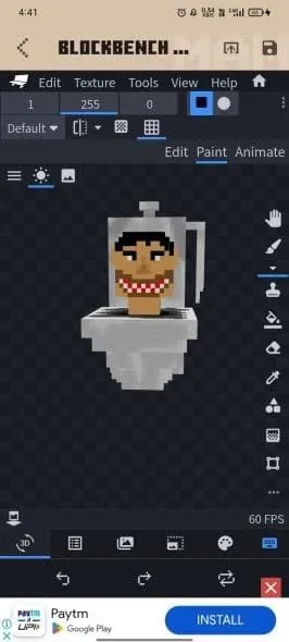 Skibidi Toilet in Blockbench №3