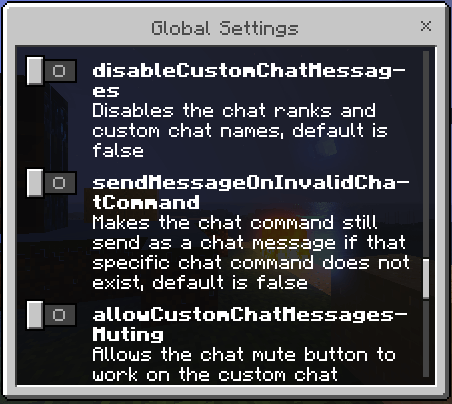 Global Settings GUI: Screenshot 7