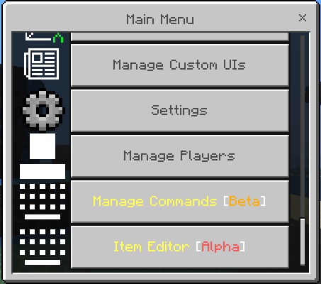 Main Menu GUI: Screenshot 6