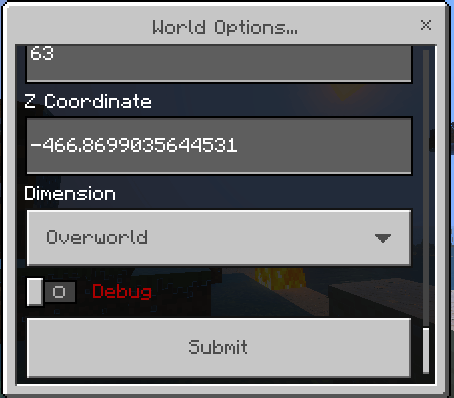 World Options GUI: Screenshot 8
