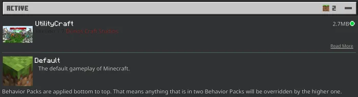 Behavior Packs