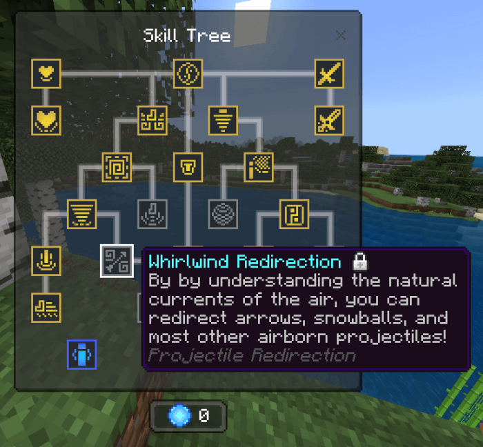 Air Skill Tree: Whirlwind Redirection Skill