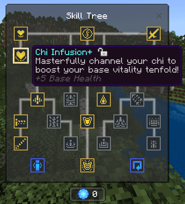 Earth Skill Tree: Chi Infusion+ Skill