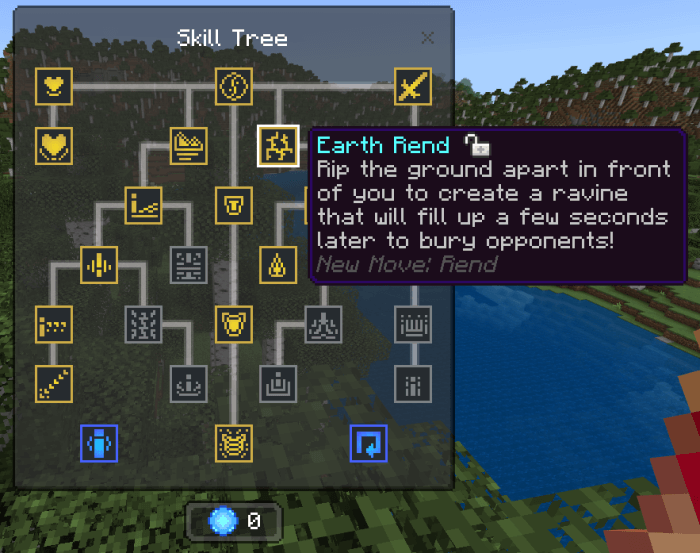 Earth Skill Tree: Earth Rend Skill