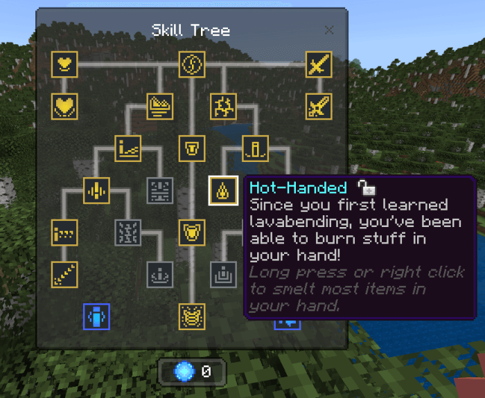 Earth Skill Tree: Hot-Handed Skill