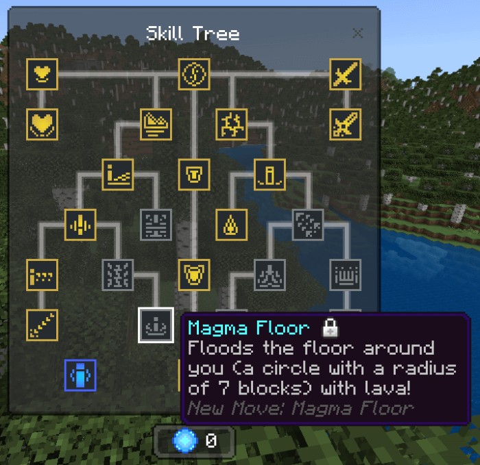 Earth Skill Tree: Magma Floor Skill