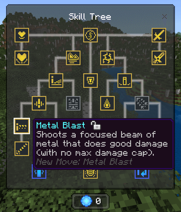 Earth Skill Tree: Metal Blast Skill