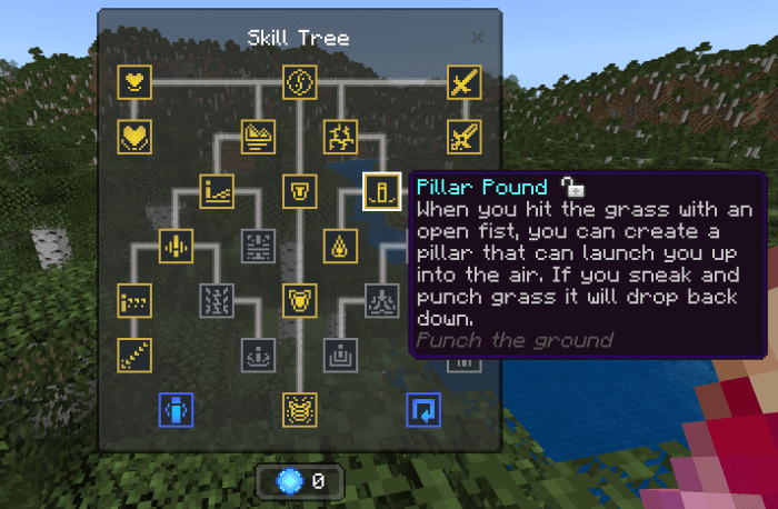 Earth Skill Tree: Pillar Pound Skill