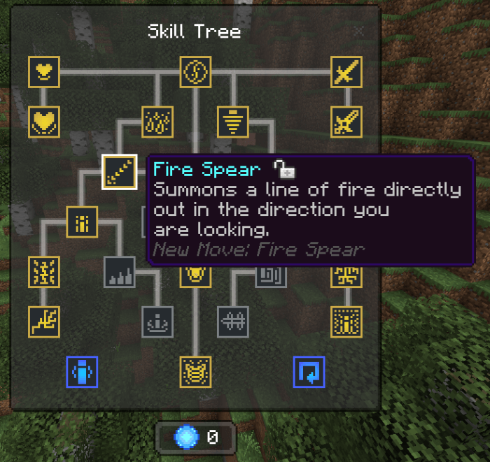 Fire Skill Tree: Fire Spear Skill