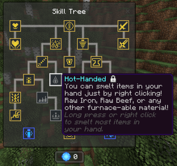 Fire Skill Tree: Hot-Handed Skill