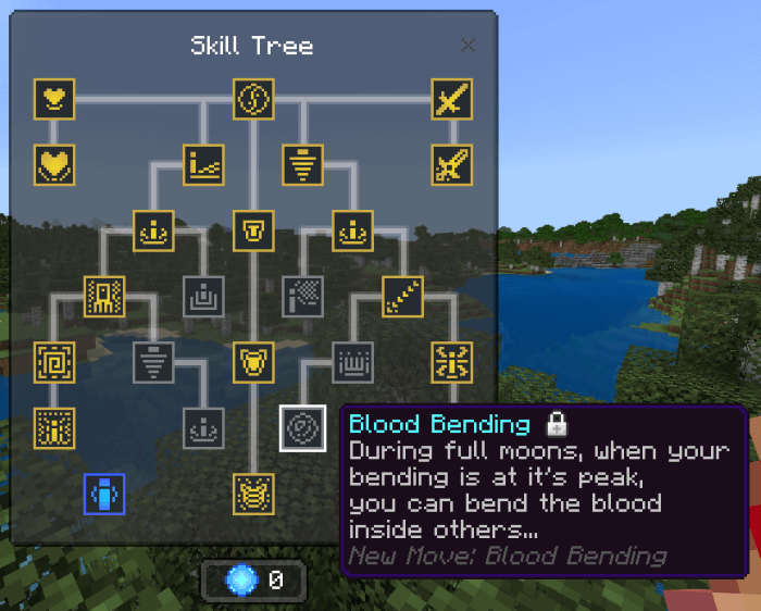 Water Skill Tree: Blood Bending Skill